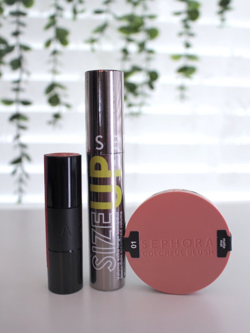 Sephora Make Up Bundle - Red Lipstick, Mascara, Pink Blush